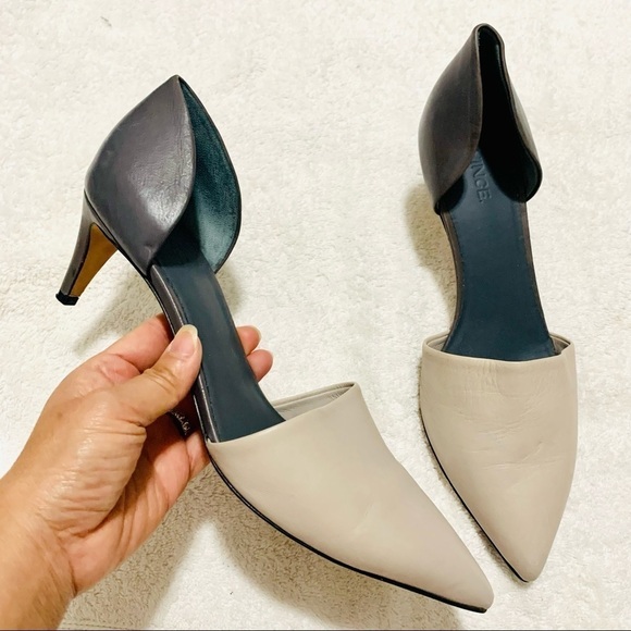 VINCE Gray Claire D'orsay Pumps women’s size 9.5 - Picture 1 of 8